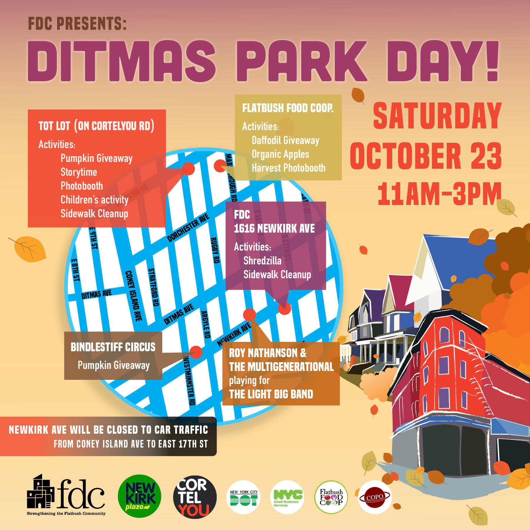 Saturday, October 23 Ditmas Park Day is BACK! FDC